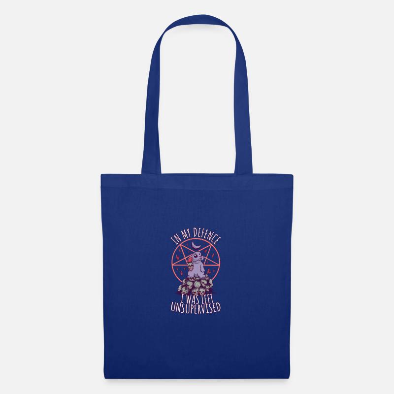 Funny Hell cute pentagram goth grunge - Stoffbeutel - Royalblau