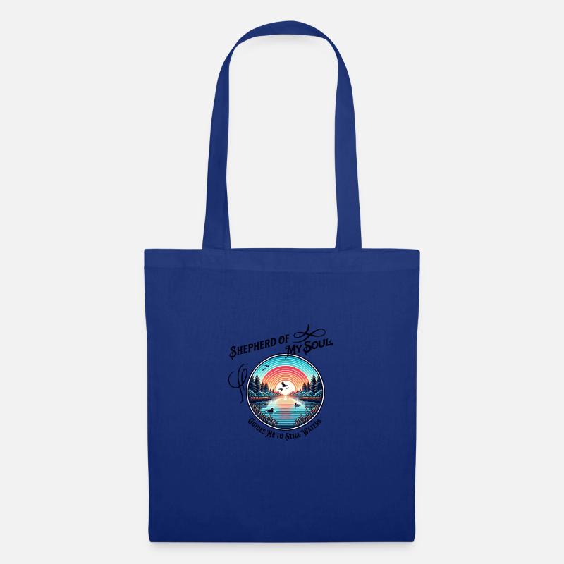 Hirte Meiner Seele Christlicher Psalm 23 2 - Stoffbeutel - Royalblau