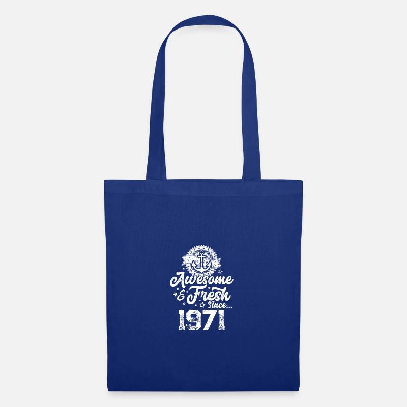 1971 awesome fresh - Stoffbeutel - Royalblau