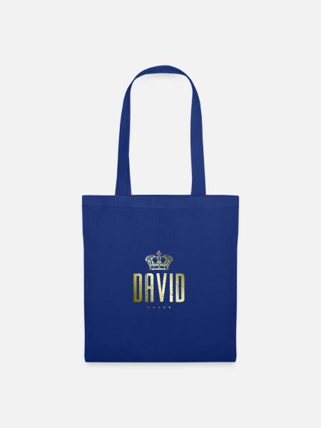 David - Stoffbeutel - Royalblau