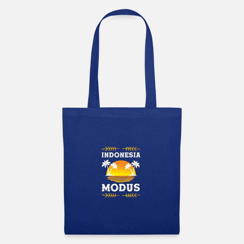 Indonesia Modus - Stoffbeutel - Royalblau