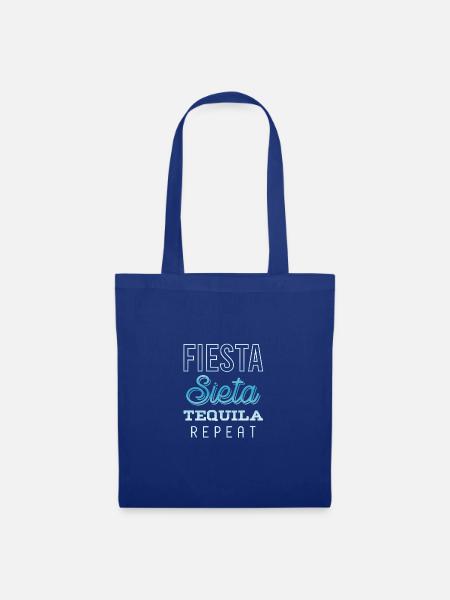 fiesta sieta tequila repeat - Stoffbeutel - Royalblau