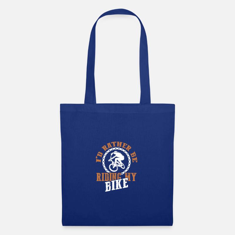 fahrrad spruch - Stoffbeutel - Royalblau
