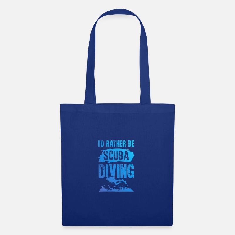 Tauchen scuba diving - Stoffbeutel - Royalblau