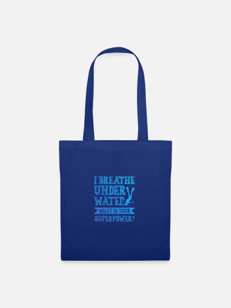 tauchen superpower - Stoffbeutel - Royalblau