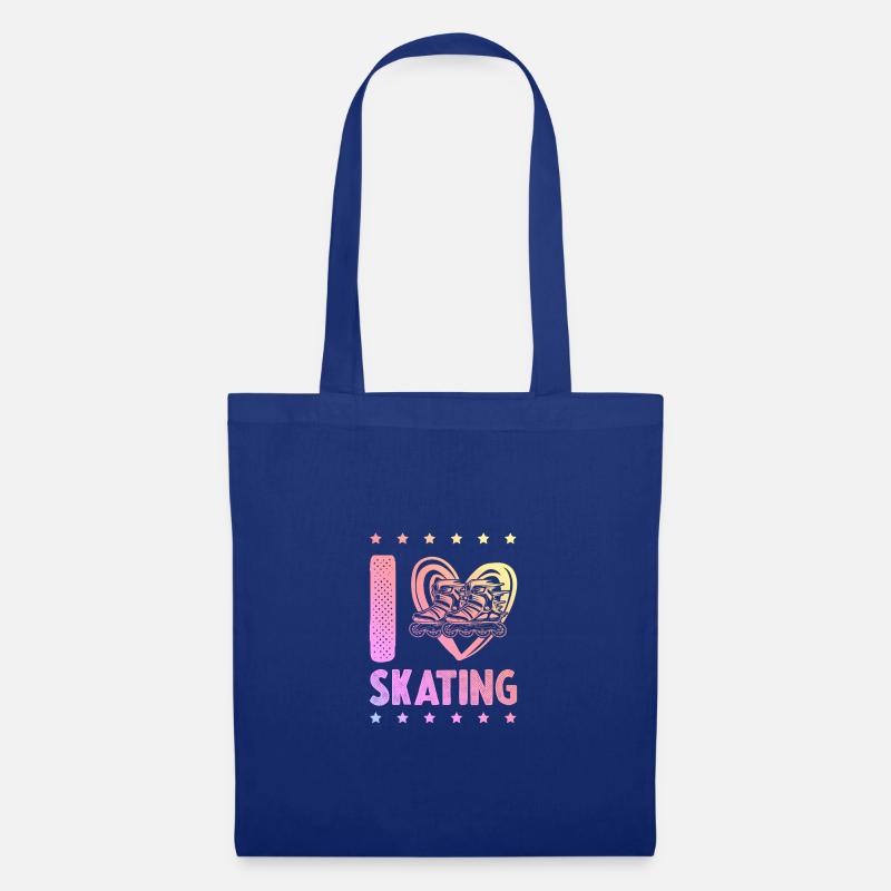 ich liebe skating - Stoffbeutel - Royalblau