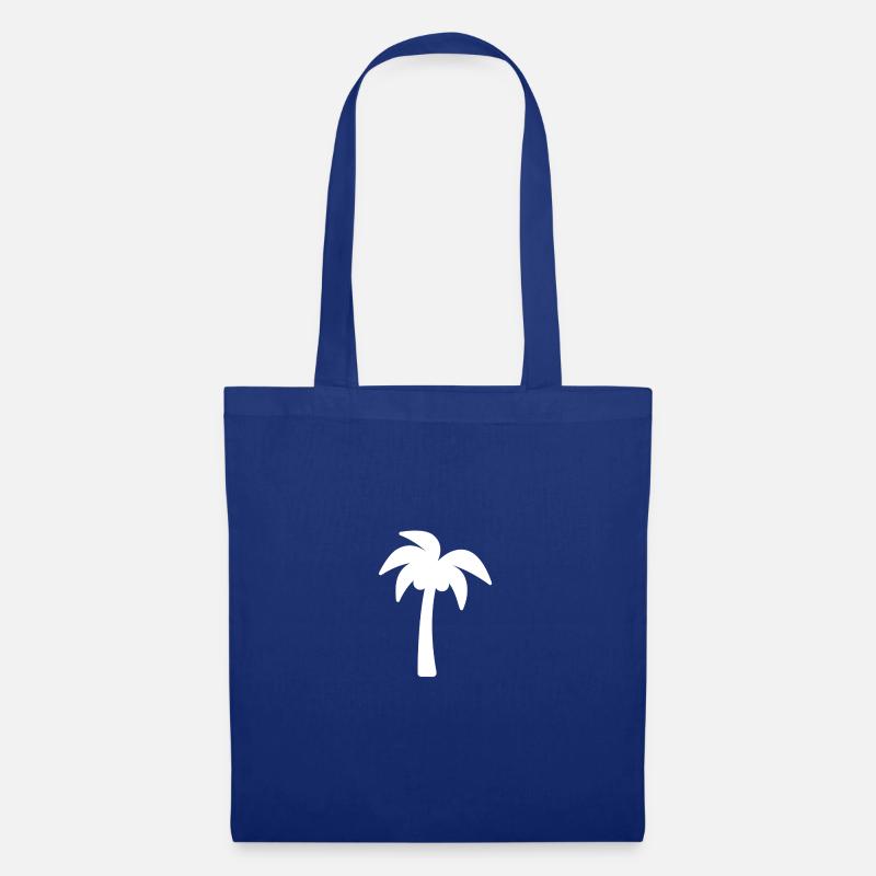 Palme - Stoffbeutel - Royalblau