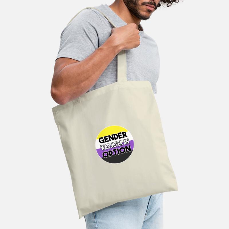 Non-binary nonbinary gender nonbinary saying Tote Bag