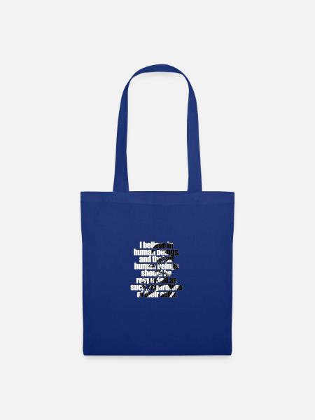 Anti Racism Phrases - Tote Bag - royal blue