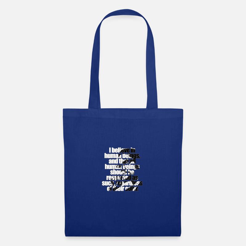 Anti-Rassismus-Sätze - Stoffbeutel - Royalblau