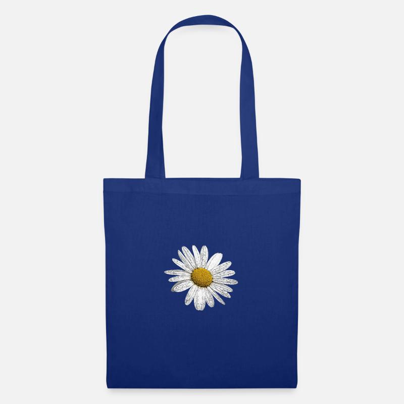 Margerite - Stoffbeutel - Royalblau