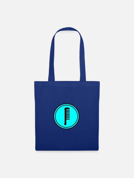 Kamm Friseur Kreis - Stoffbeutel - Royalblau