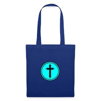 cercle croisé - Sac en tissu - bleu royal - Devant