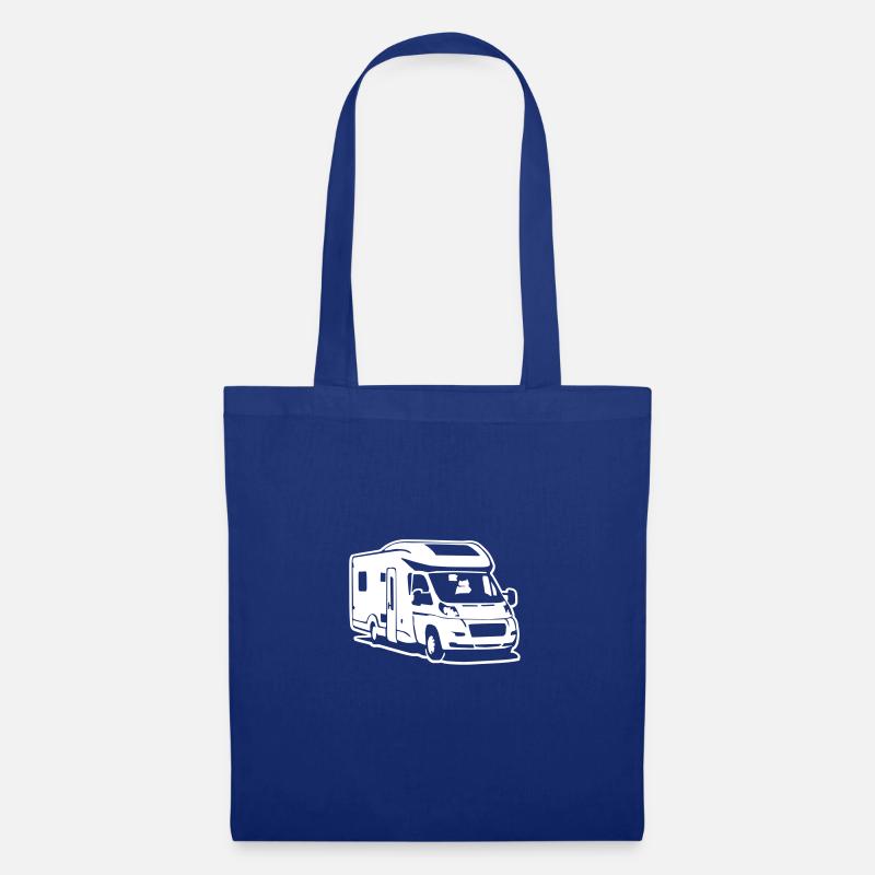 Camper Wohnmobil - Differenzbild - Stoffbeutel - Royalblau