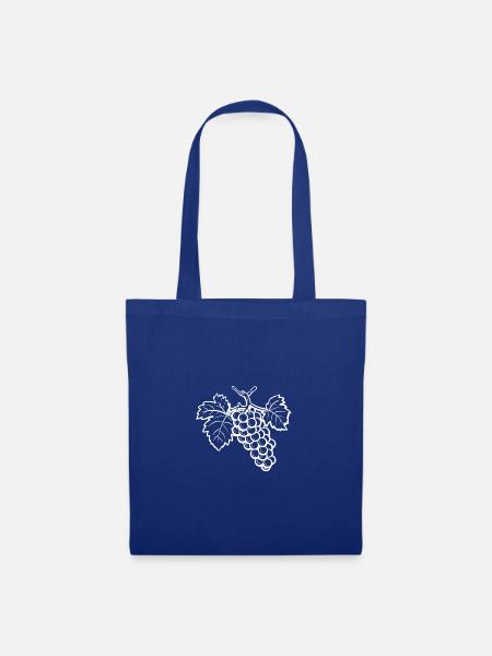 Weintrauben Symbol - Stoffbeutel - Royalblau