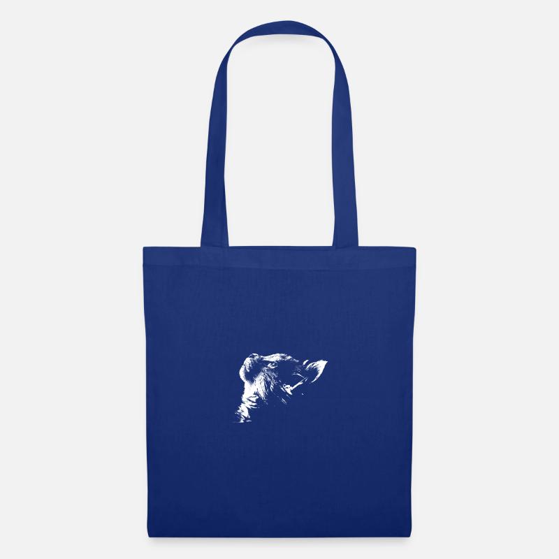 Katze - Stoffbeutel - Royalblau