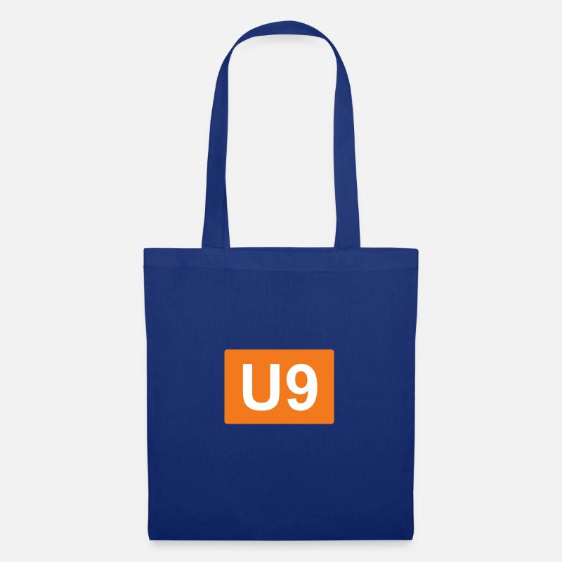 Berlin U-Bahn U9 - Stoffbeutel - Royalblau