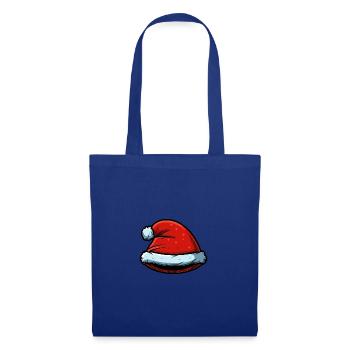 Bonnet de Noël Père Noël chapeau symbole - Sac en tissu - bleu royal - Devant