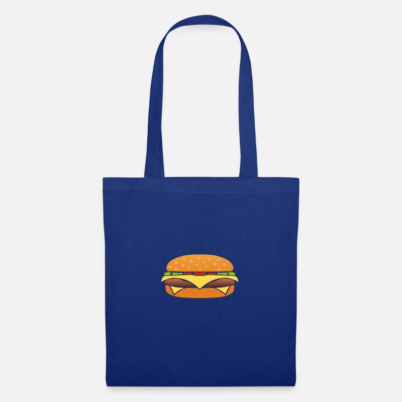burger burger sandwish hot dog - Stoffbeutel - Royalblau