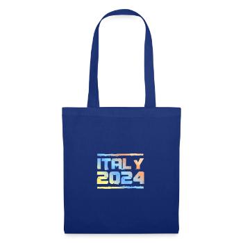 Italien 2024 Bunt - Stoffbeutel - Royalblau - Vorne