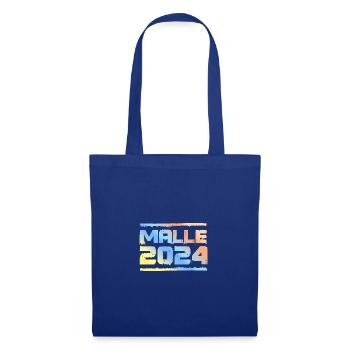 Malle 2024 Bunt - Stoffbeutel - Royalblau - Vorne