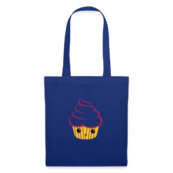 petit gâteau sucré - Sac en tissu - bleu royal - Devant