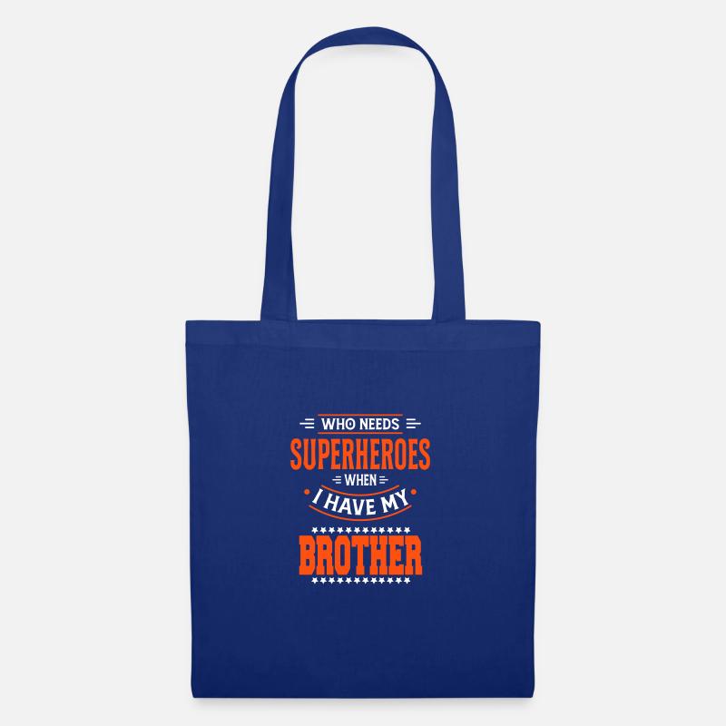 Superheroes Best Brother Superheld Bester Bruder - Stoffbeutel - Royalblau