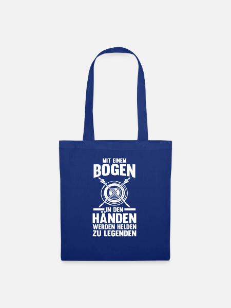 Bogen Bogenschütze Bogensport Bogenschießen - Stoffbeutel - Royalblau