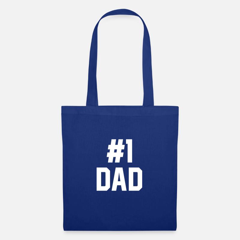 Nummer 1 Dad - No 1 Dad - #1 Dad - Stoffbeutel - Royalblau