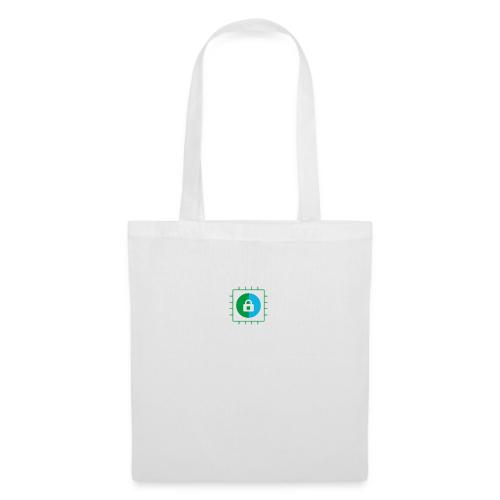 TrustedFirmware Logo vertical white - Tote Bag