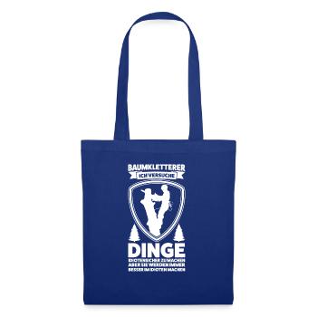 Baumkletterer Arborist Baumpflege Geschenk - Stoffbeutel - Royalblau - Vorne