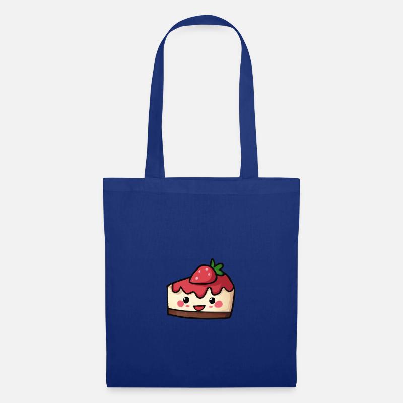 Süßer Erdbeerkuchen, süß! - Stoffbeutel - Royalblau