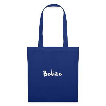 Belize - Corail - Sac en tissu - bleu royal - Devant