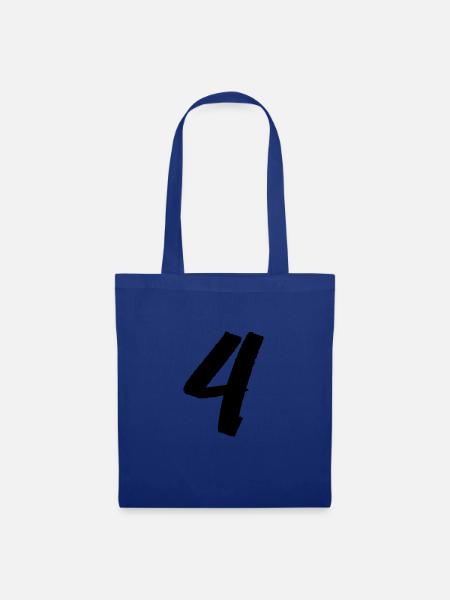 4 - Stoffbeutel - Royalblau