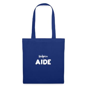 Hospice Aide - Infirmière - Sac en tissu - bleu royal - Devant