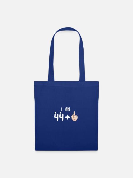 I Am 44 + 1 - 45th Birthday - Stoffbeutel - Royalblau