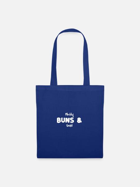 Messy Buns & Guns - Guns - Stoffbeutel - Royalblau
