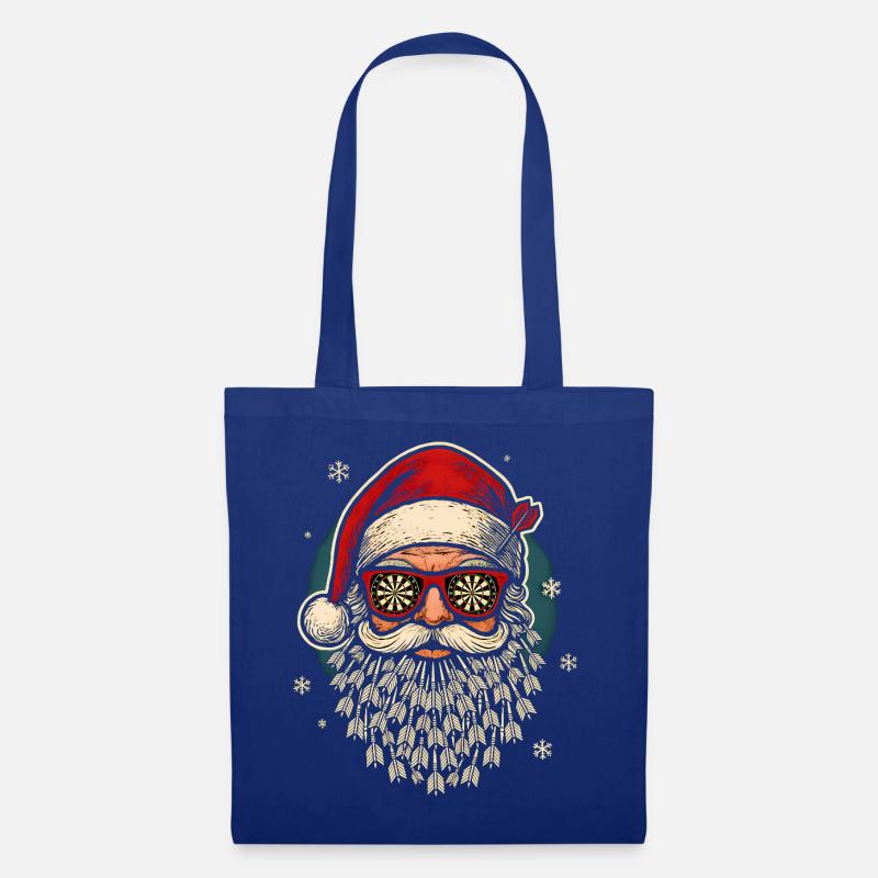 Darts Weihnachtsmann - Lustiges Christmas Geschenk - Stoffbeutel - Royalblau