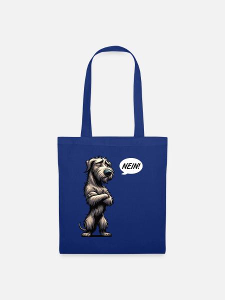 Nein Irischer Wolfshund Wolfshundbesitzer - Stoffbeutel - Royalblau