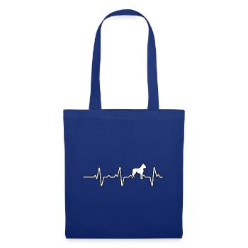 Boxer heartbeat - Tote Bag - royal blue - Front