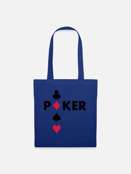 Pokerspieler - Stoffbeutel - Royalblau