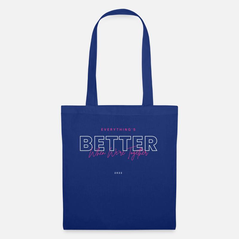 Alles ist besser - Stoffbeutel - Royalblau