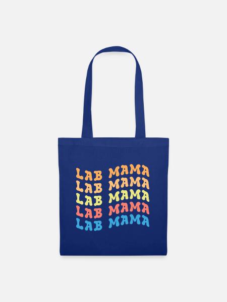 Lab Mama - Stoffbeutel - Royalblau