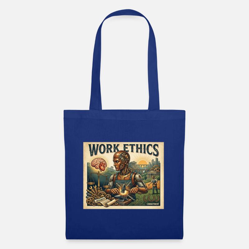 Work Ethics - Stoffbeutel - Royalblau