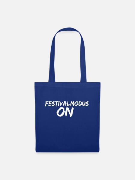 festivalmodus ON - Stoffbeutel - Royalblau
