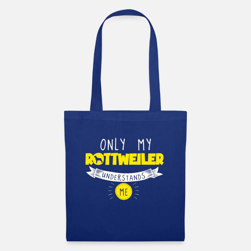 Lustiges Rottweiler Design Nur Mein Rottweiler - Stoffbeutel - Royalblau