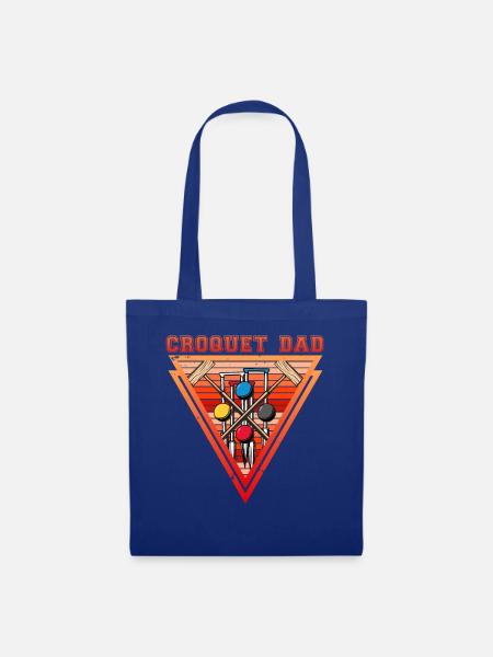 Croquet Dad - Stoffbeutel - Royalblau