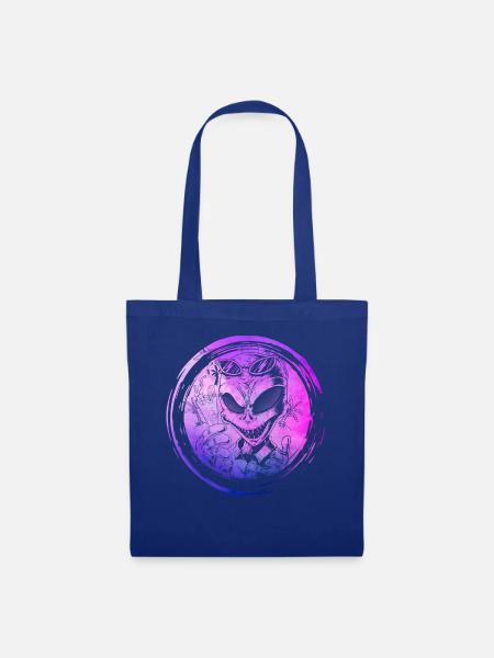 Alien - Stoffbeutel - Royalblau