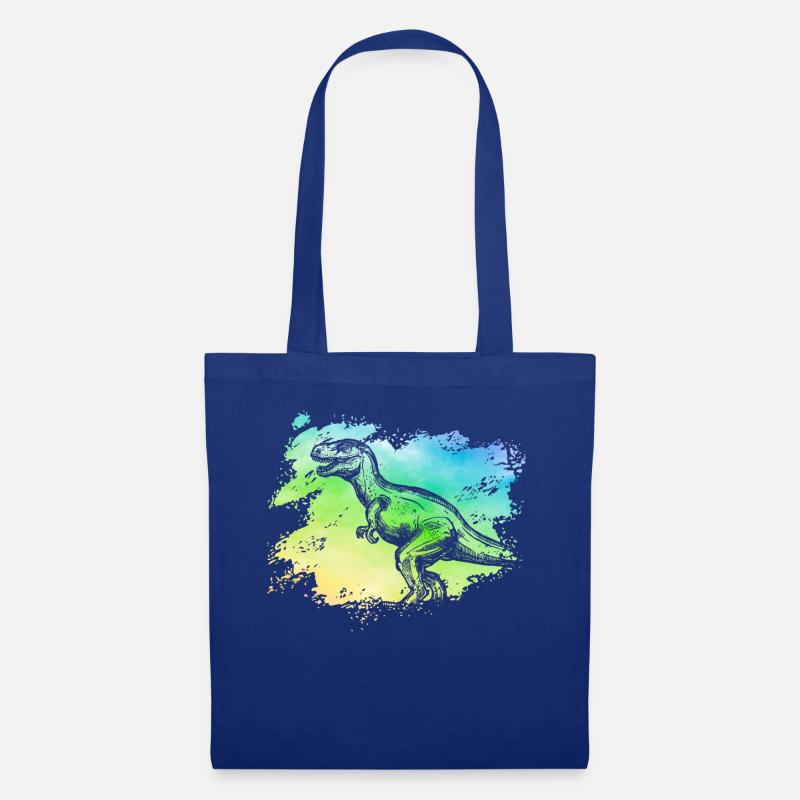 Dinosaurier - Stoffbeutel - Royalblau