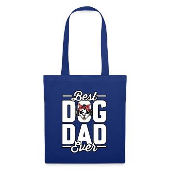 Best dad dog ever - Stoffbeutel - Royalblau - Vorne